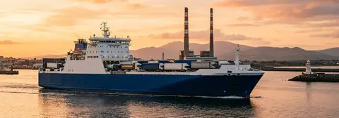 Færgerute fra Dublin til Zeebrugge