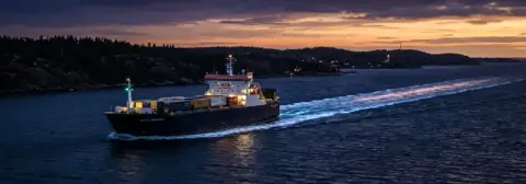 Færgerute fra Kiel til Oslo