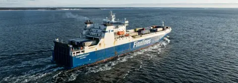Færgerute fra Travemünde til Helsinki